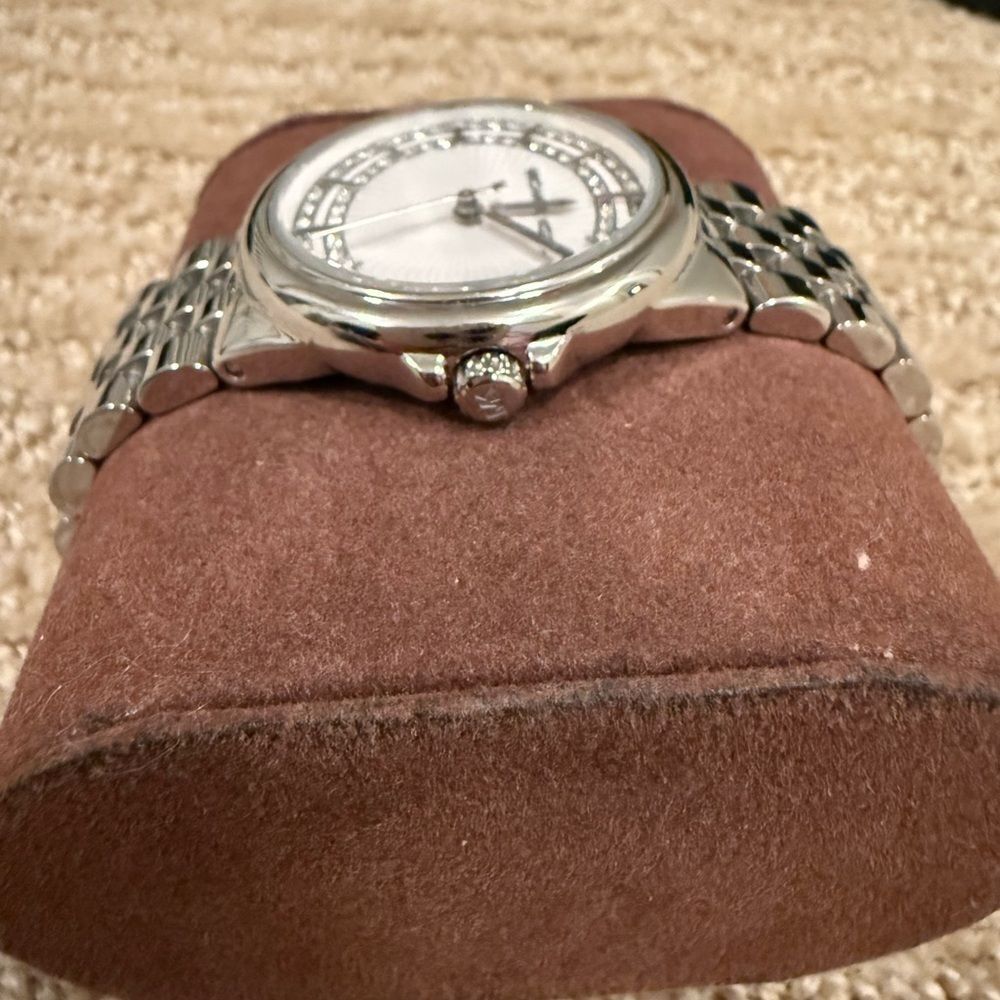 Michael Kors Women’s Silver Watch with Gems - Picture 4 of 6